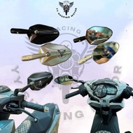 NEW H2C V5 GENUINE CNC ALUMINIUM SIDE MIRROR H-VIEW REAR VIEW MIRROR H2C MODEL V2 CERMIN SISI MOTOSI