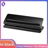 Adjustable 6-Hole Hole Punch Metal 6 Ring Hole Punch 6 Hole Hole Punch for A4, A5, A6 Adjustable Dis