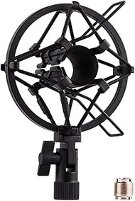 LYRCRO Microphone Shock Mount Holder Clip Mic Anti-Vibration for 22mm-26mm Diameter Dynamic Mic Like
