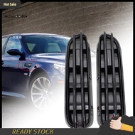 mw   2Pcs Side Fender Air Flow Vent Grill Easy Installation Car Styling Gloss Black Side Fender Vent