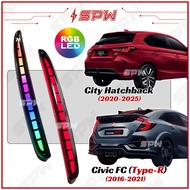 Honda City Hatchback / Civic FC (Type-R) RGB Rainbow Rear Bumper LED Reflector DRL Daylight Type R F