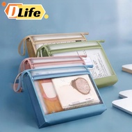 Dlife Document Folder l Waterproof A4 File  Pouch for Office & School Use l File Bags l Morandi Colo