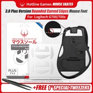 Hotline Games 3.0 Plus Rounded Curved Edges Mouse Skates For Logitech G700 / G700S Wireless Mouse
