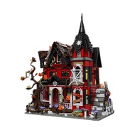 2026 New Style Halloween Limited Ghost Haunted House Building Block Set Gothic Style Haunted House A
