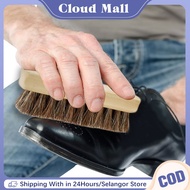 Shoe Brush 9.5 Cm Horsehair Natural Wood Bristle Horse Hair Shoe Boot Brush Horse