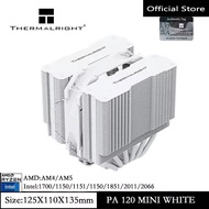 Thermalright PA120 Mini White CPU Radiator Air Cooler 6 Heat Pipes 120mm TLD12W PWM Fan 135mm High D
