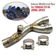 For YAMAHA YZF R6 YZF-R6 2006 -2019 Motorcycle Link Original Exhaust Muffler Pipe Silencer System B