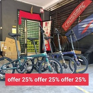 25% discount : 10speed Xds k3.2 FOLDING BIKE basikal lipat free helmet