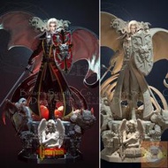 1/10惡魔城-阿魯卡多手辦gk白模未上色,3d打印阿魯卡多手辦模型