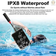 【Ready Stock】 K12 IPX8 Waterproof MP3 Player 8GB Music Player with Headphones FM Radio Back Clip Des