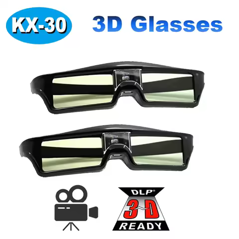 1/2PCS KX -30 3D Glasses DLP-LINK Active Shutter Universal for Optoma Sharp LG Acer H5360 Jmgo BenQ 