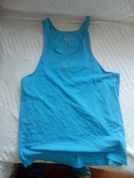 Nike light blue aeroswift 落場版 貴版 elite 背心 tank top singlet 運動衫 球衣 running marathon 跑步三項鐵人 馬拉松
