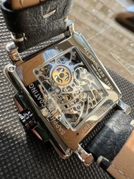 ARBUTUS  機械手錶  錶面4cm x 4cm， 皮帶蝴蝶扣