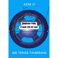 POLI Pully A2 x 8" Iron Spokes A2 x 8 inch Pulley Cast Iron Anc 8 inch A2x8" A2x8 A 2x8" 2x8 inch Pu