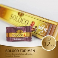 Permen Coklat SoloCo For Men isi 12 pcs Mudah Dikunyah Siap Kirim Ready Enak Banget Buat Santai