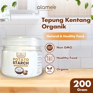 ALAMEE Tepung Kentang Halus Potato Starch Tepung Kue PREMIUM Mashed Long Potato Powder 200gr