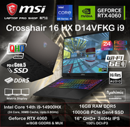 MSI - [14th i9] Crosshair 16 HX D14VFKG i9 (i9-14900HX/ RTX4060/ 16" QHD+ 240Hz) 手提電腦
