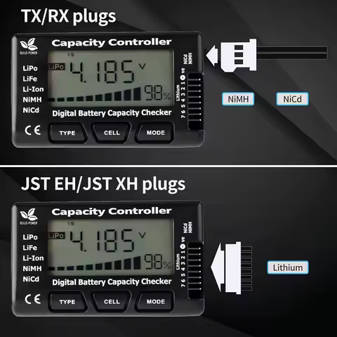 9IMOD RC CellMeter-7 Digital Battery Capacity Checker Controller LiPo LiFe Li-ion NiMH Nicd Battery 