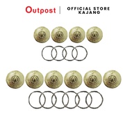 Outpost Set Butang Baju Bush Jacket Lelaki/ Wanita Bomba