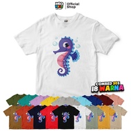KATUN HLO KIDZ BOYS & GIRLS SHORT-SLEEVED T-SHIRT COMBED COTTON 30S SEA HORSE SEAHORSE