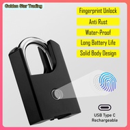 Fingerprint Pad Lock Smart Door Lock Container Lock Bluetooth Keyless App Remote Unlock Padlock