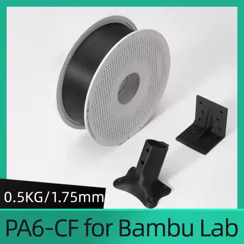 For BambuLab PA6-CF Filament 0.5kg 3D Printing carbon fiber reinforced PA6 Nylon 6 filament