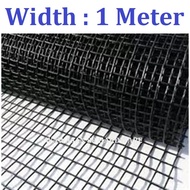 Halang Kucing Masuk Jaring Pagar Plastik Hitam Jaring Plastik Jaring Hitam Tahan Karat / Black PVC Square Net PVC Mesh