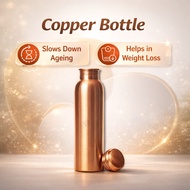 Copper Bottle 1 Litre – Healthy Lifestyle Pure Copper Drinking Water Bottle