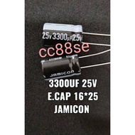 3300UF 25V 16*25 ELECTROLYTIC CAPACITOR JAMICON
