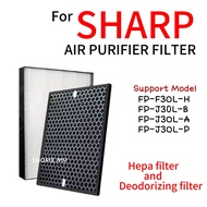 [EHOME MY] Air Purifier HEPA+Deodorizing filter (2IN1) for SHARP FU-A28 FU-A28E FU-A28W FZ-Y28FE