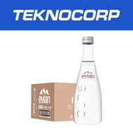 Evian Glass Natural Mineral Water 330ml ( Dus isi 24 Botol Kaca )