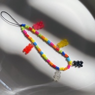 Cheer Gummy Phone Charm Phone Strap Phone Chain Strap Phone Bead Strap Phone Accessories Chain Mobil