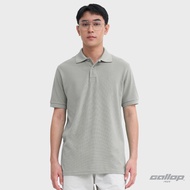 GALLOP : WAFFLE POLO SHIRTS เสื้อโปโลผ้า Waffle รุ่น GP9062 สี Silver Gray - เทา / ราคาปรกติ 1290.-