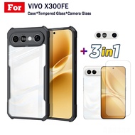 3 in 1 Vivo X300 FE Shockproof Phone Case For Vivo X200 FE V70 FE V70Elite HD Tempered Glass Screen 