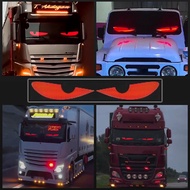 DEVIL Eye สําหรับรถบรรทุกรถ LED ป้ายรถเลื่อนโฆษณา USB 5V บลูทูธ APP ควบคุมโลโก้แสงรูปแบบข้อความที่กํ