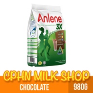 Anlene 3X Adult Milk Powder Chocolate 980g