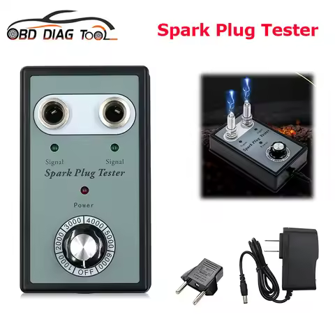 Spark Plug Tester 12V In-Line Wire Ignition Plug Analyzer Spark Plug Tester Pen Test Car Engine Auto