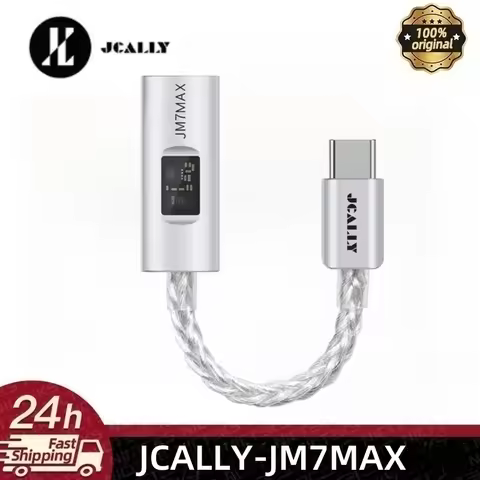 JCALLY JM7 MAX Hifi DAC Type-C to 3.5mm Digital Audio Decoding Portable Headphone Amplifier KZ Casto