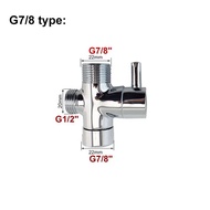 【Fast and Free Delivery】 Stainless Steel G7/8 G1/2 G3/4 Diverter Valve 3 Way Water Separator Toilet