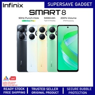 Infinix Smart 8 4G Smartphone | 6(3+3)GB RAM + 64GB ROM | Original Infinix Malaysia