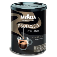 意大利LAVAZZA 特濃咖啡粉(黑色罐裝) 250g #70018877 Caffe Espresso Ground Coffee #新舊包裝隨機發貨