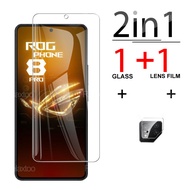 2in1สำหรับ Asus ROG Phone 8 Pro 5G กระจกเทมเปอร์คลุมทั้งหมดปกป้องหน้าจอฟิล์มเลนส์โทรศัพท์มือถือ8Pro RogPhone8 Phone8Pro Phone8