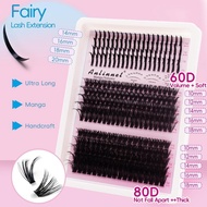 14 Rows Bottom Spiky Lashes Clusters Diy Fluffy Volume Lashes Eyelash Handmade Cluster Lashes E2u2