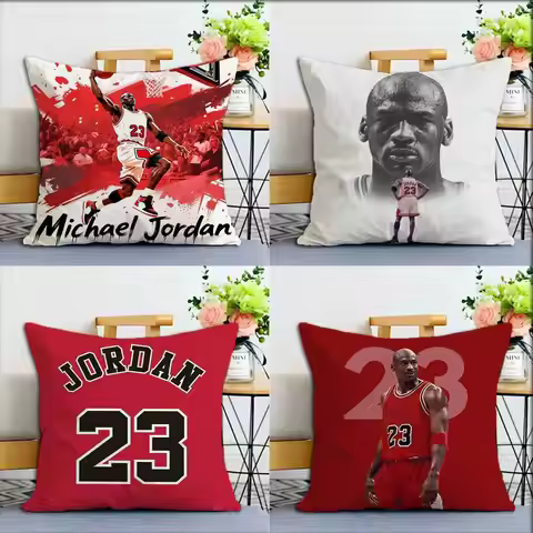 Basketball Michael J-Jordan World Various Sizes Square Pillow Case For Car Home Bedchamber Decor