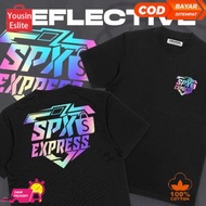 (Promo) SPX Express Reflective T-shirt/ Reflective SPX Express word motif Distro t-shirt/ Men Women'