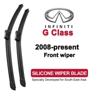 Car Wiper Blade for Infiniti G(G25/G35/G37 Sedan Coupe) 2008-present front silicone windshield wiper