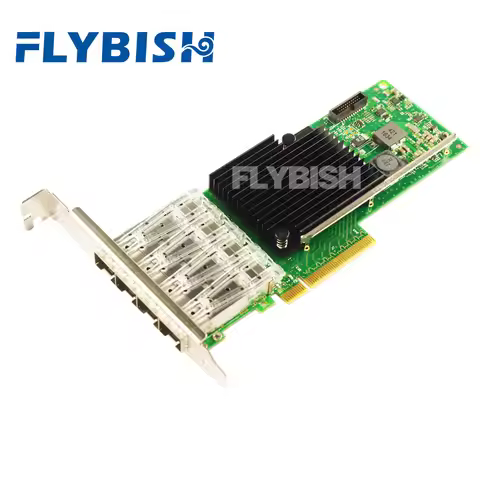 FLYBISH X710-DA4 10G PCIe 3.0 x8 Network Adapter Quad port SFP+ with Intel XL710-BM1