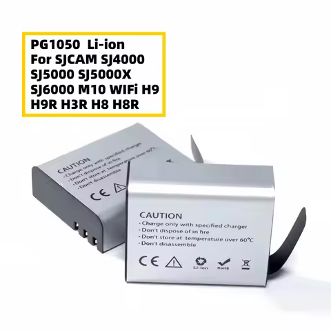 1350mAh PG1050 Li-ion Battery For SJCAM SJ4000 SJ5000 SJ5000X SJ6000 M10 WIFi 4K SJ9000 H9 H9R H3R H