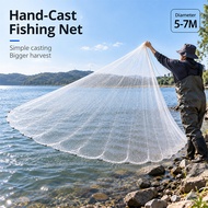 Cast Net 5M 6M 7M PH Dyneema Fast Sink Throw Net Fishing Net for