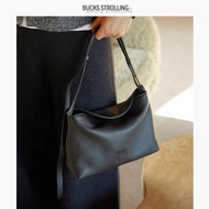 Korea bucks leather Imported Sheepskin Underarm Bag Simple Casual Tote Bag Hand-Carrying Shoulder Me